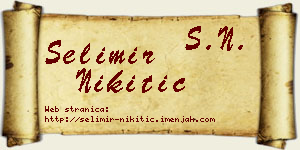 Selimir Nikitić vizit kartica